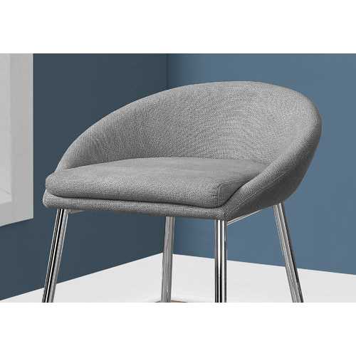 41" x 41" x 59.5" Grey, Foam, Metal, Polyester - Barstool 2pcs