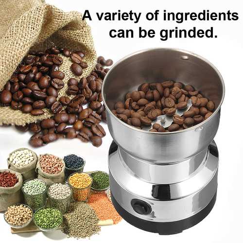 Electric Stainless Steel Home Grinding Milling Machine Coffee Bean Grinder Kitchen Tool