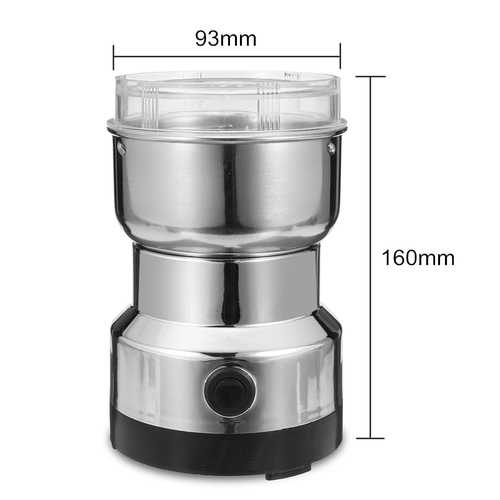 Electric Stainless Steel Home Grinding Milling Machine Coffee Bean Grinder Kitchen Tool