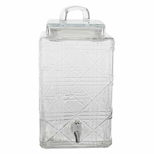 Gibson Home Jewelite 2.5 Gallon Drink Dispenser, Clear Glass