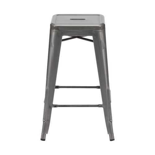 Counter Stool Gunmetal (Set Of 2) - Steel