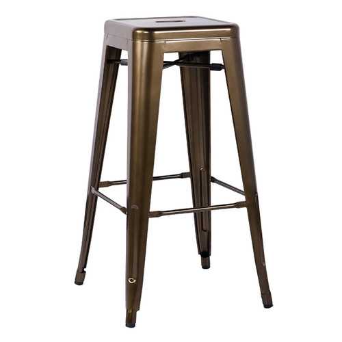 17" X 17" X 30" 2pc Bronze Steel Bar Stool