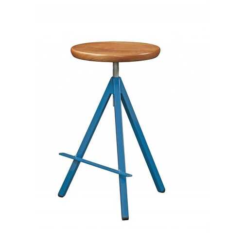 24" X 18" X 30" Natural Cherry And Steel Stool