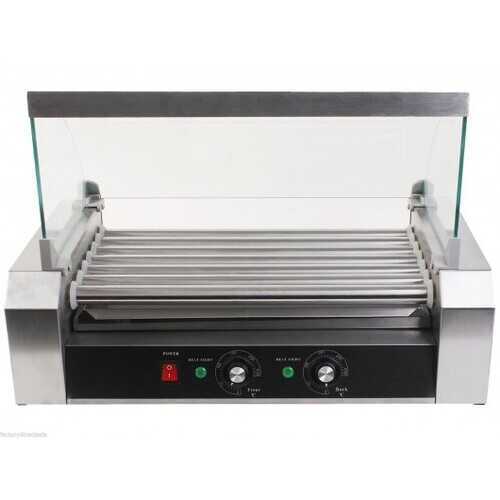 18 Hot Dog 7 Roller Grill Cooker Commercial Machine