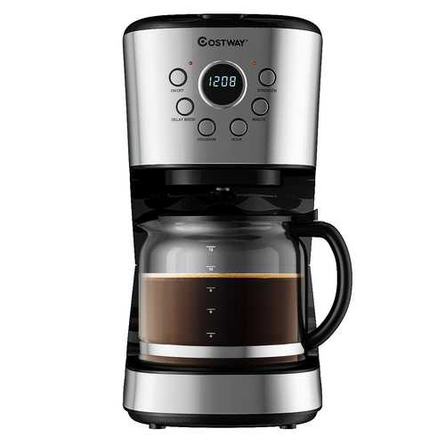 12-cup LCD Display Programmable Coffee Maker Brew Machine