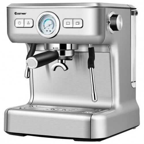 15 Bar Semi-Auto Espresso Coffee Maker Machine /w Milk Frother Steam Wand