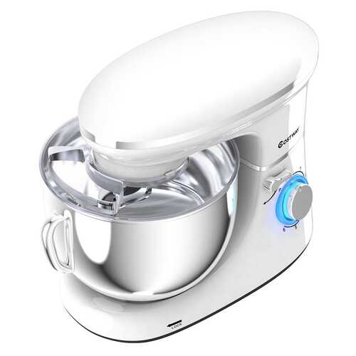 6.3 Quart Tilt-Head Food Stand Mixer 6 Speed 660W-White