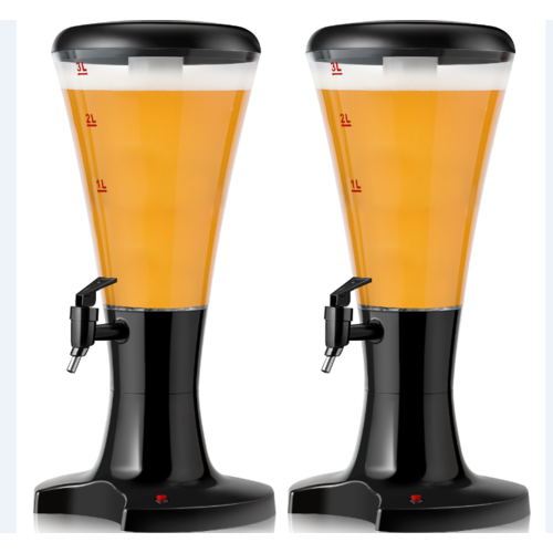 3L Draft Beer Tower Dispenser with LED Lights