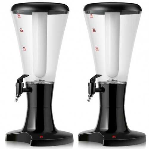 3L Draft Beer Tower Dispenser with LED Lights