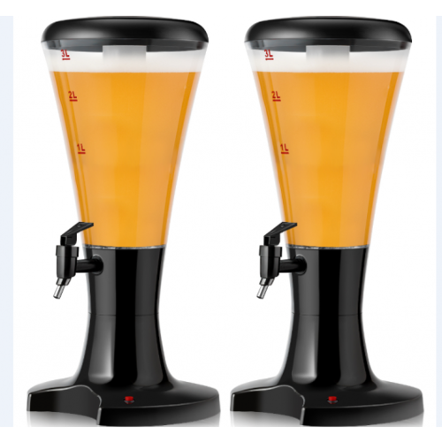 3L Draft Beer Tower Dispenser with LED Lights