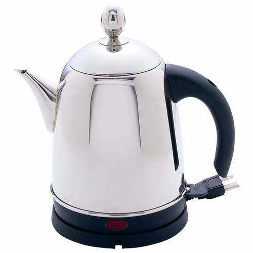 1.6qt (1.5L) High-Quality, Heavy-Gauge Stainless Steel Electric Water Kettle