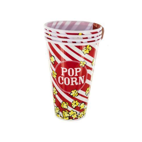 33 oz Red Popcorn Bucket Cups Set ( Case of 12 )