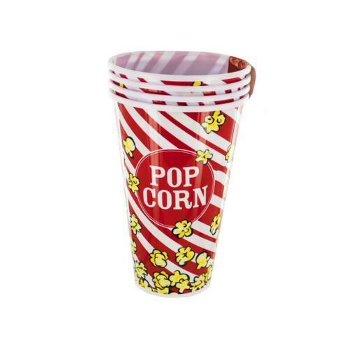 33 oz Red Popcorn Bucket Cups Set ( Case of 8 )